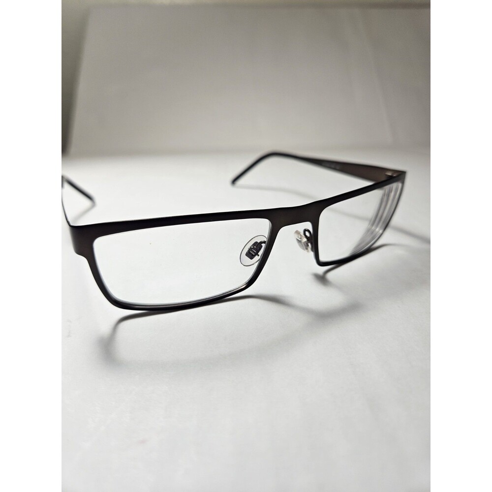 Gucci GG 2210 Brown Metal Full Rim Rectangular Eyeglass Frames Made in Italy